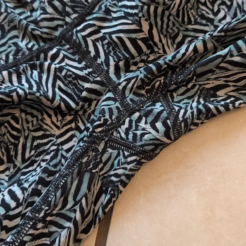 Lululemon Wunder Under Pant Hi-Rise Dazzle Nulux Alpine Black White Size 4